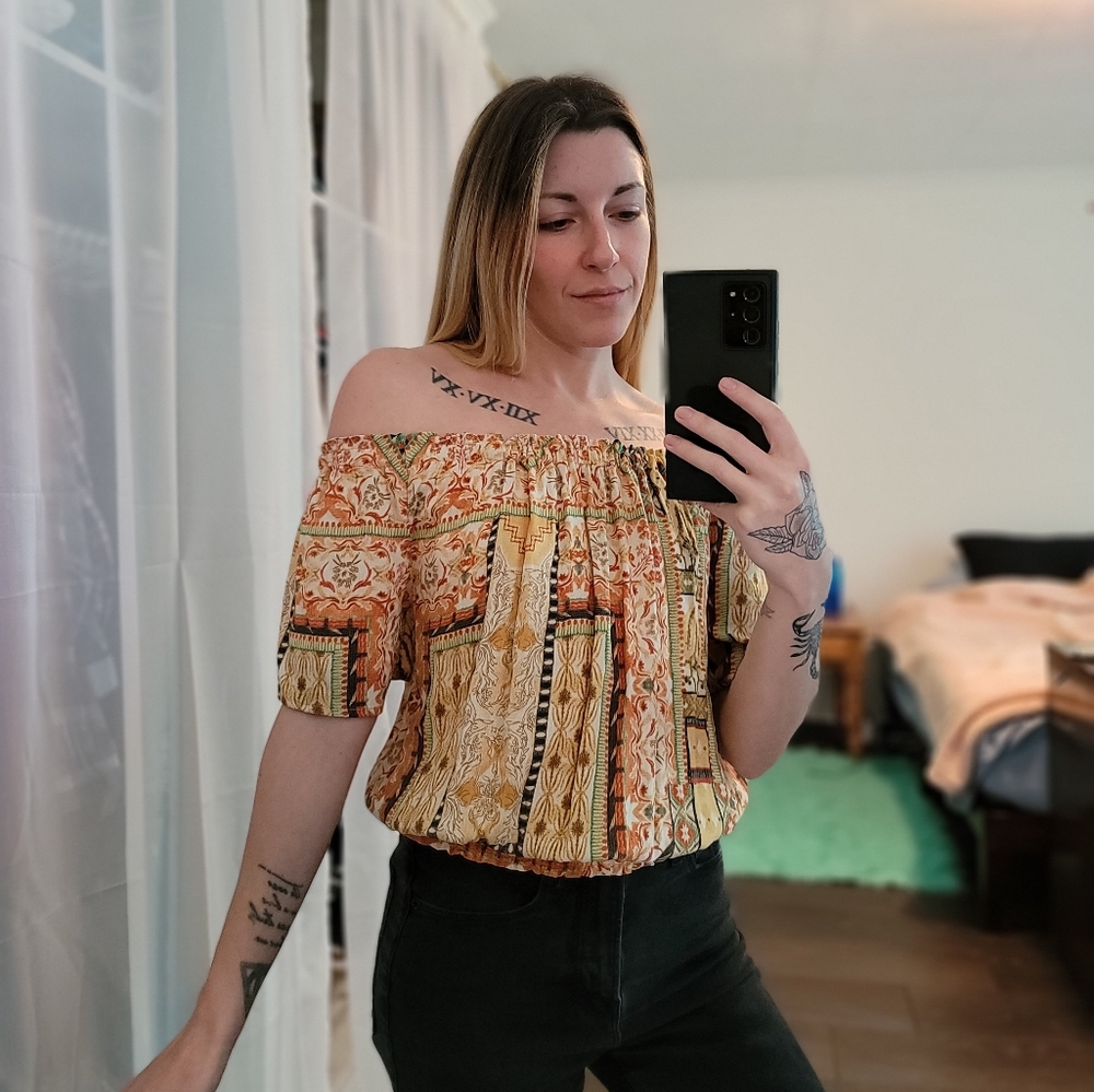 NWT Rachel Zoe Printed Top